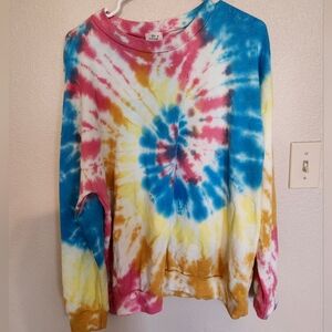 Blue Buttercup Super Cute Rainbow Tie Dye Pink Red White Blue